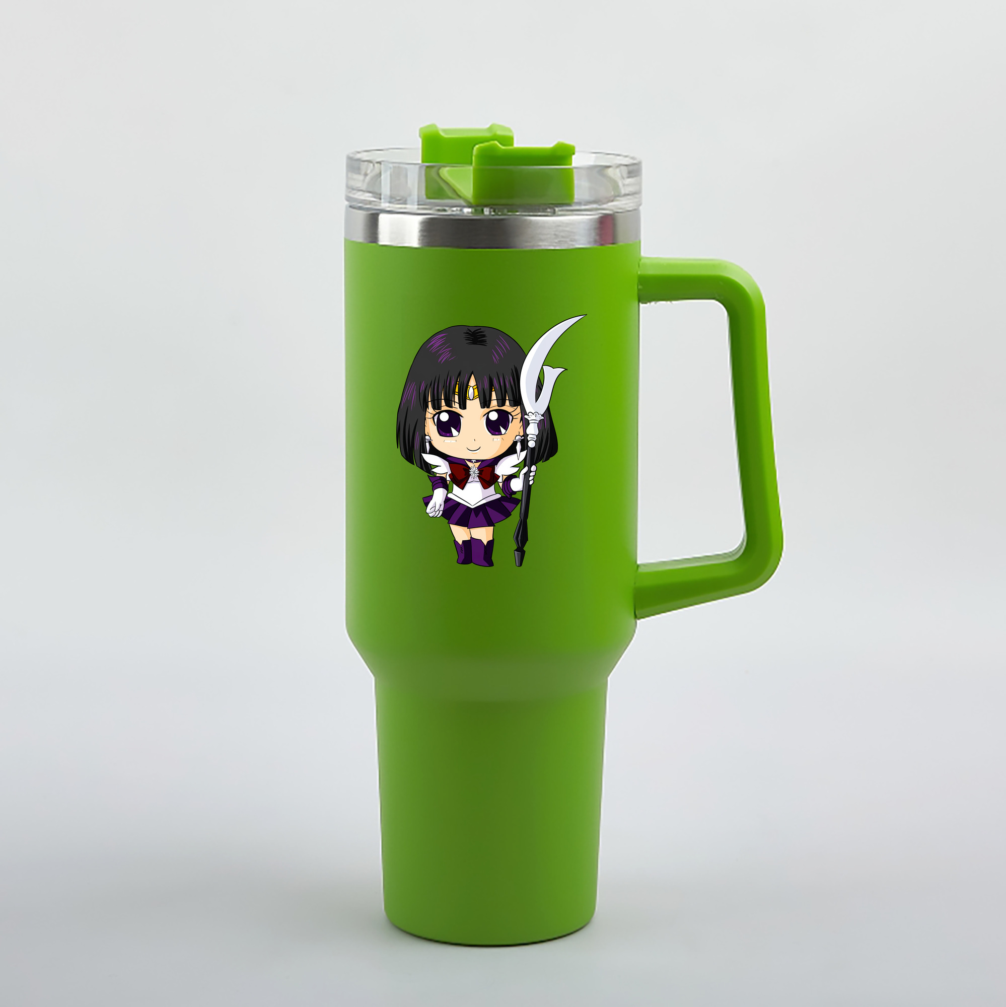 （画像用） 美少女戦士セーラームーン 土萠ほたる Sailor Moon Tomoe Hotaru （セーラーサターン；Sailor Saturn） 1200mL車用タンブラー（カラープリント）